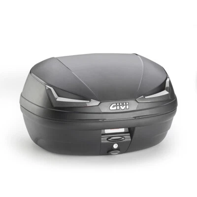 BAULETTO GIVI  E455 SIMPLY IV TECH 45LT NERO CON PIASTRA MONOLOCK UNIVERSALE - Immagine 1 di 4