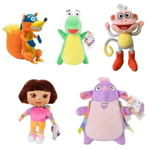 DORA THE EXPLORER 4 Pc Plush Set 12” Boots Swiper TICO SQUIRREL STUFFED “NO ISA” - Picture 1 of 6