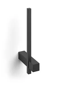 Zack Carvo Pulverbeschichtet Schwarz Edelstahl Ersatz Toilettenpapierhalter 40501 - Bild 1 von 3