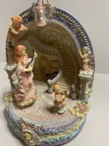 Musical Animated Angel Figurine Tune: Music Box Dancer Hand- Painted Classic  - Picture 1 of 12
