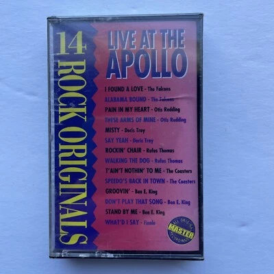Live at the Apollo Ray Charles, Coasters, Falcons, Otis+ FACTORY SEALED Cassette - Image 1 of 3