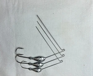 SpinnerBait Heads Unpainted R-Loop 1/4, 3/8, 1/2 oz - FREE SHIPPING - Picture 1 of 8