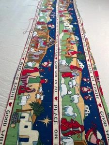 Tela Fuera de Uso Susan Winget Paz Banner Panel Navidad Belén 9” L x 44” W - Imagen 1 de 9