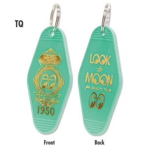 Mooneyes Moon Equipped Hotel Key Tag / Turquoise - Picture 1 of 5