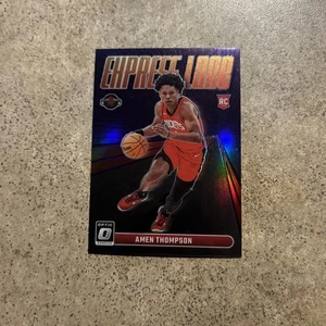 2023-24 Donruss Optic Amen Thompson Express Lane Viola Prizm #2 Razzi RC - Foto 1 di 2