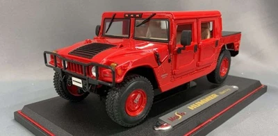 Camión diecast vintage Maisto RED Hummer H1 - 1998 escala 1:18 Foto 1 de 4