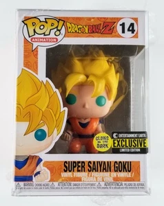 MINT Super Saiyan Goku Glow in Dark GITD Exclusive #14  WITH PROTECTOR 36 - Picture 1 of 4