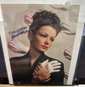 COOL! Gene Tierney Signed 8x10 Photo Autographed Beckett Certification - Picture 1 of 3
