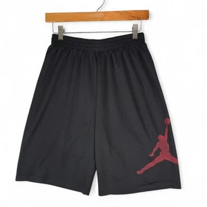 Nike Air Jordan Shorts XL Black Red Jumpman Gym Basketball Athletic Mesh - Picture 1 of 8
