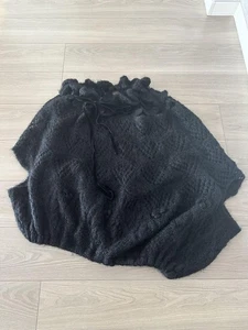Poncho Junya Watanabe Comme Des Garcons tejido a mano negro raro excelente - Imagen 1 de 15