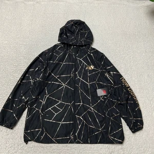 New Balance Jacket Women 3X Black Gold Full Zip Hoodie Lined Windbreaker Running - Picture 1 of 16