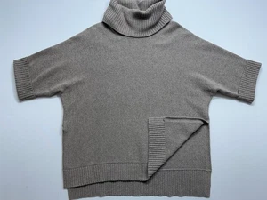 Suéter LL Bean Mezcla de Lana Merino Capucha Cuello Mujer Talla XS-S Gran Tamaño Marrón - Imagen 1 de 16