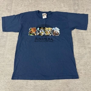 Walt Disney World Animal Kingdom 2006 Blue Y2K T-shirt Youth Kids Size XL 18-20 - Picture 1 of 9