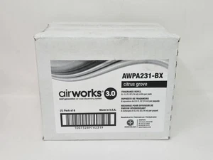 Airworks 3.0 Citrus Grove Fragrance Refill Pack of 6, AWPA231-BX - New, Open Box - Picture 1 of 3