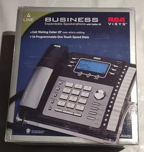 RCA VISYS 25424RE1A schnurgebundenes Telefon - schwarz/silber - Bild 1 von 4