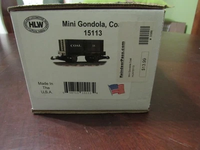 HARTLAND LOCOMOTIVE WORKS G SCALE #15113 MINI GONDOLA - MIB - Image 1 of 4