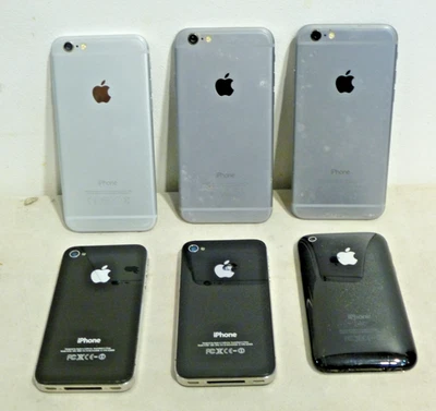 5x Apple iPhone Handys-Konvolut aus Schubladenfund/Nachlass  (ohne  Zubehör) - Bild 1 von 2