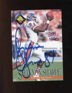 SHANNON SHARPE 1994 CLASSIC PRO LINE LIVE DENVER BRONCOS AUTO AUTOGRAPH /1020 - Picture 1 of 2