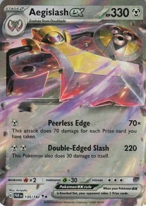 Aegislash ex 135/182 Double Rare Holo SV04: Paradox Rift NM Pokémon - Picture 1 of 2