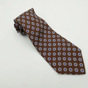 Polo Ralph Lauren Tie Mens Floral Geometric Pattern Silk Classic Neckwear - Picture 1 of 3