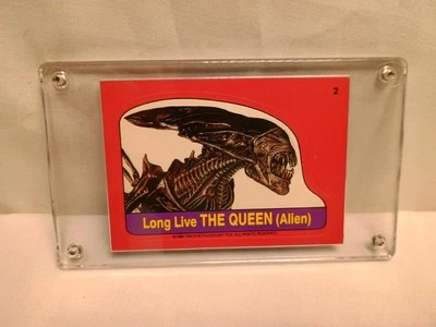 1988 Topps Fright Flicks Alien Queen #2 Horror Movie Sticker Beautiful ❤️ - Image 1 of 3
