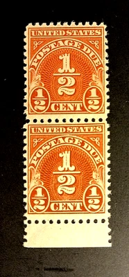 SCOTT # J 69 - PAIR OF POSTAGE DUE 1/2 CENT STAMPS -  1930 -VF - OG - MNH - Image 1 of 2