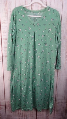Croft & Barrow Intimates Knit Nightgown Sleep Dress Womens Large/P Floral - Image 1 of 4