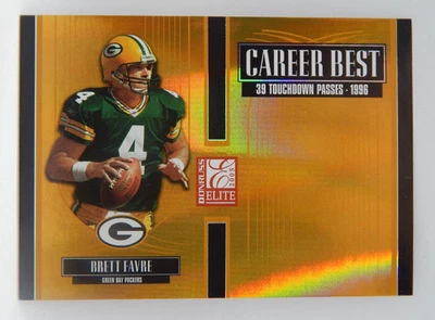 2005 Donruss Elite Football - /500 Career Best #CB-4 Packers - BRETT FAVRE - Image 1 of 2