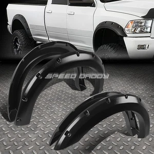 [4PCS]FOR 99-07 FORD F250-F550 SUPER DUTY ABS POCKET-RIVETED WHEEL FENDER FLARES - Picture 1 of 6