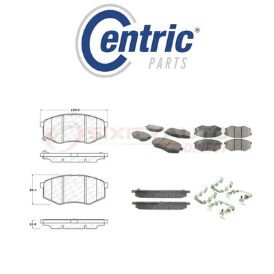 Centric Ceramic Disc Brake Pads w Shims for 2011 Kia Sportage 2.0L 2.4L L4 - nb - Imagem 1 de 4