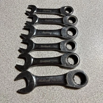 Blackhawk Combination Metric Stubby Ratcheting Wrenches  - Image 1 of 4