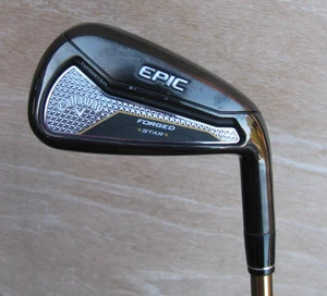 MINT BLACK CALLAWAY EPIC STAR FORGED 7 IRON ONLY SENIOR FLEX GRAPHITE SHAFT RH - Picture 1 of 9