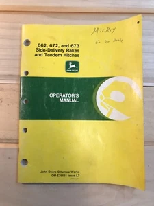 John Deere 662 672 673 Rastrelliere Consegna Laterali Ganci Tandem Manuale Operatori - Foto 1 di 7