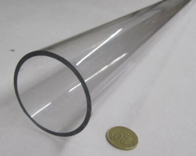 Kmac Polycarbonate Round Clear Tube / Tubing 2.50" x 2.25" (2 1/2" x2 1/4")