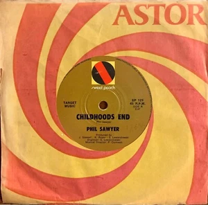 Phil Sawyer Childhoods End / Where Did Everybody Go Rare 1971 Sweet Peach Oz 45 - Picture 1 of 2