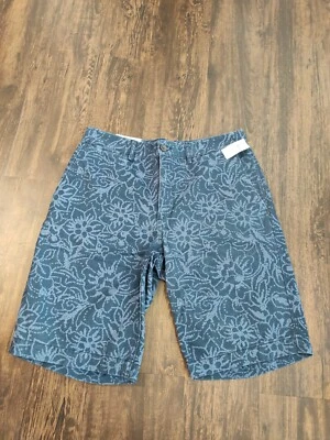 Gap Men's Chino Shorts Cotton Tropical Blue Flowers sz W 32" ins 11" - Image 1 of 4