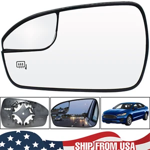 For Ford Fusion 2013-2020 Left Driver Side Door Wing Mirror Glass Heated View 15 - Picture 1 of 7