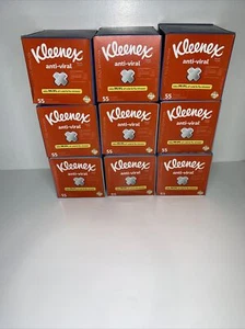 Kleenex Anti-Viral 3-Ply Facial Tissues, 9 Cube Boxes, 55 Tissues/Box - Picture 1 of 1