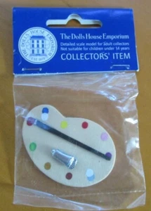 The Dolls House Emporium Paint Palette Brush Doll House Miniature Collectors NIP - Picture 1 of 6