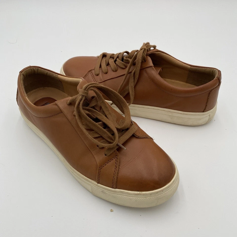 Vince Camuto Men's Mills Leather Full Lace Up Casual Sneakers Brown Size 8.5 - Image 1 of 4
