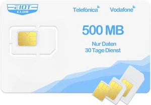 EIOTCLUB Tarjeta Prepago, Tarjeta Solo Datos Compatible con Red Vodafone, - Imagen 1 de 6