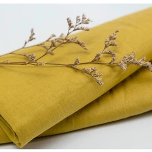 100% Linen Fabric Pure Natural Flax Solid Dress Clothes Sweing Craft Material - Picture 1 of 25