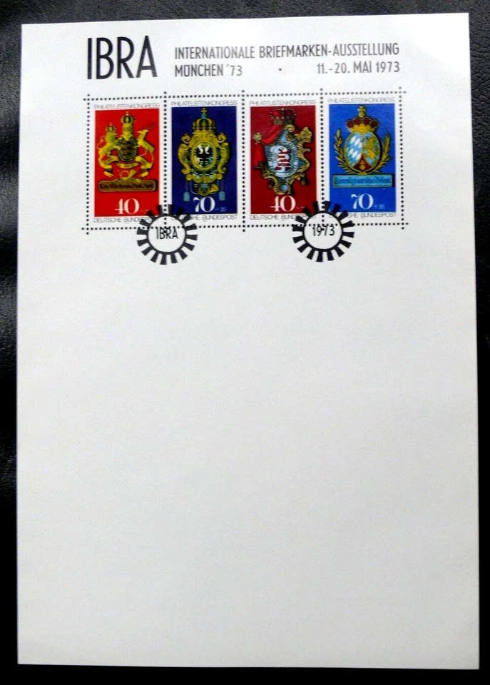 TIMBRES D'ALLEMAGNE : RFA BLOC FEUILLET EXPO IBRA MUNICH 1973 - NEUF (*) BE - Photo 1/1