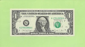 1988A ..UNCIRC $1 G 1754 3956 G .... 1988A $1 G-G NICE NOTE FRN - Picture 1 of 2