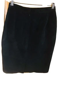 ann taylor Black suede skirt sz small 27” waist womens - Picture 1 of 5