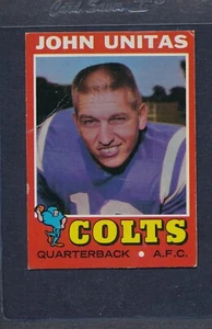 1971 Topps #001 Johnny Unitas Colts Poor *2033 - Picture 1 of 1