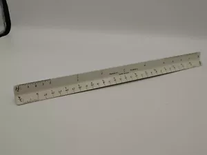 PICKETT P-232 A-ES Triangular Drafting Architects Scale Ruler Vintage 12" USA - Picture 1 of 6