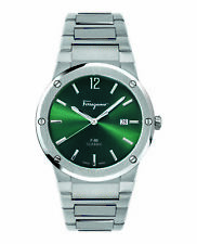 Salvatore Ferragamo Mens Green 41 mm F-80 Watch SFDT01220