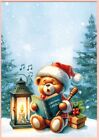 MICROPHONE EN PELUCHE INSPIRÉ chants de Noël carte postale ukrainienne