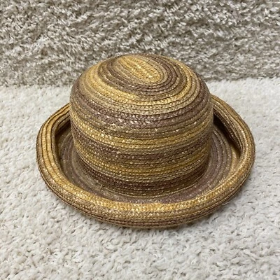 Gorra Scala Sun Damas Marrón Amarillo Talla Única Paja Exterior Derby Cinta Mujer Foto 1 de 4